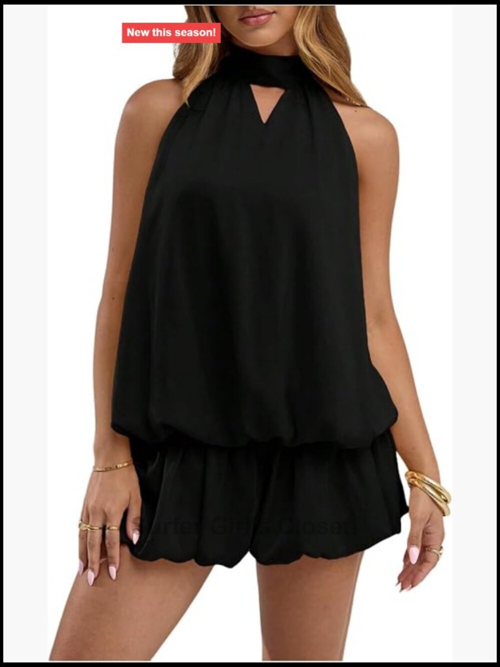 Verdusa Women's Y2K Halter Backless Bubble Mini Dress for Wedding Guest